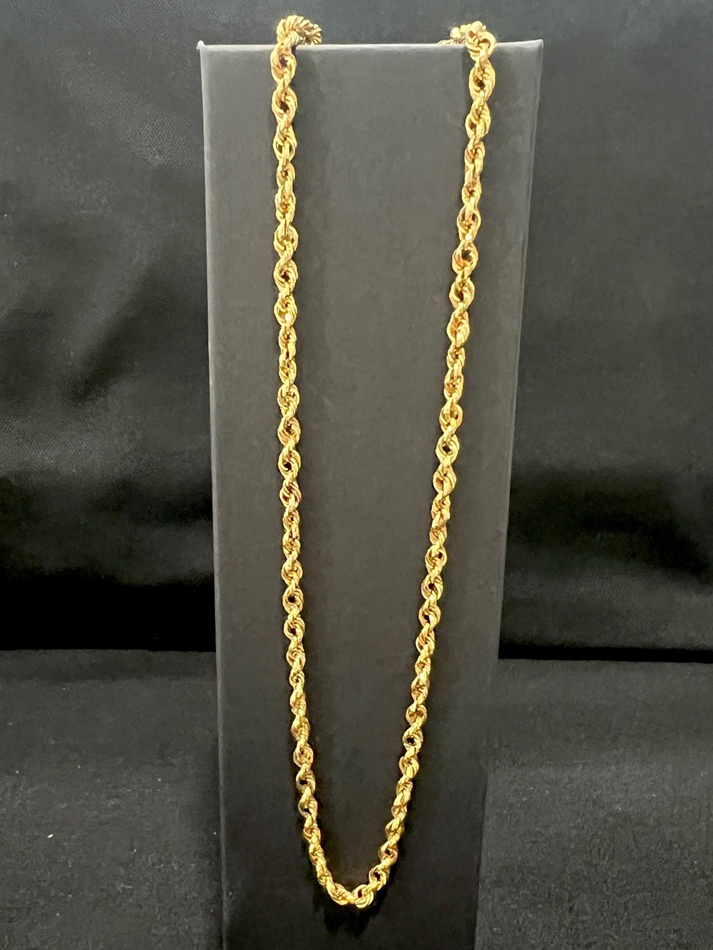 14K Gold Rope Chain | 22in | 4mm | 4g Hollow Handmade in Peru